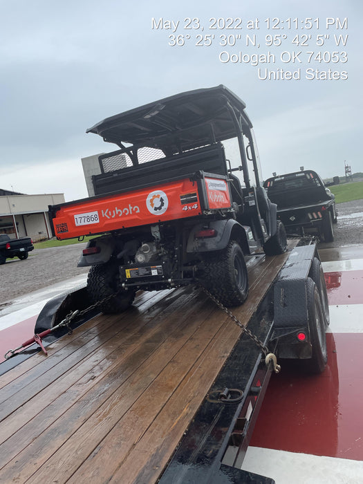 2022 Kubota RTV-X1140W-H Plastic Canopy, Windshield Acrylic Clear, LED Strobe Light, Wire Harness Kit, Back up Alarm