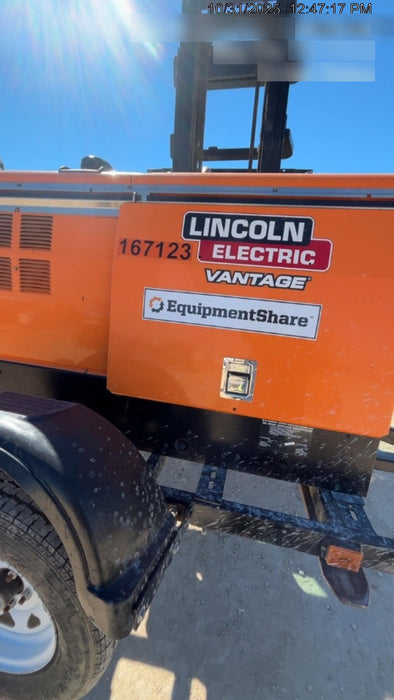 2021 Lincoln Electric Vantage 322 Vantage 322 Ready Pak 3 w/ Decals, ORANGE (includes trailer, cable rack, fender light kit) NO Telematics