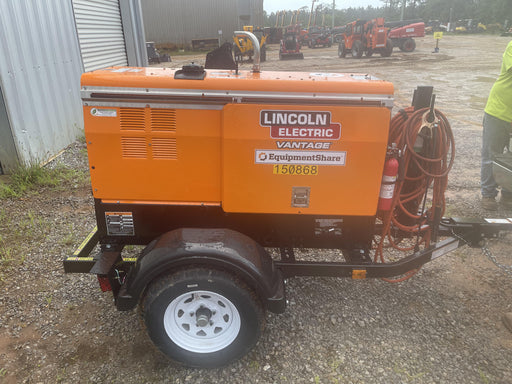 2021 Lincoln Electric Vantage 322 Vantage 322 Ready Pak 3 w/ Telematics & Decals, ORANGE (includes trailer, cable rack, fender light kit)