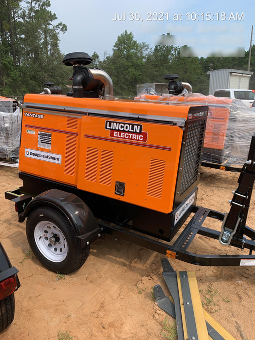 2021 Lincoln Electric Vantage 549X Ready Pak 3, ORANGE (includes trailer, cable rack, fender light kit)