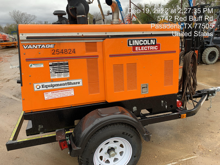 2022 Lincoln Electric Vantage 549X Crosslink Technology, Trailer Mounted, ES Decals, T3