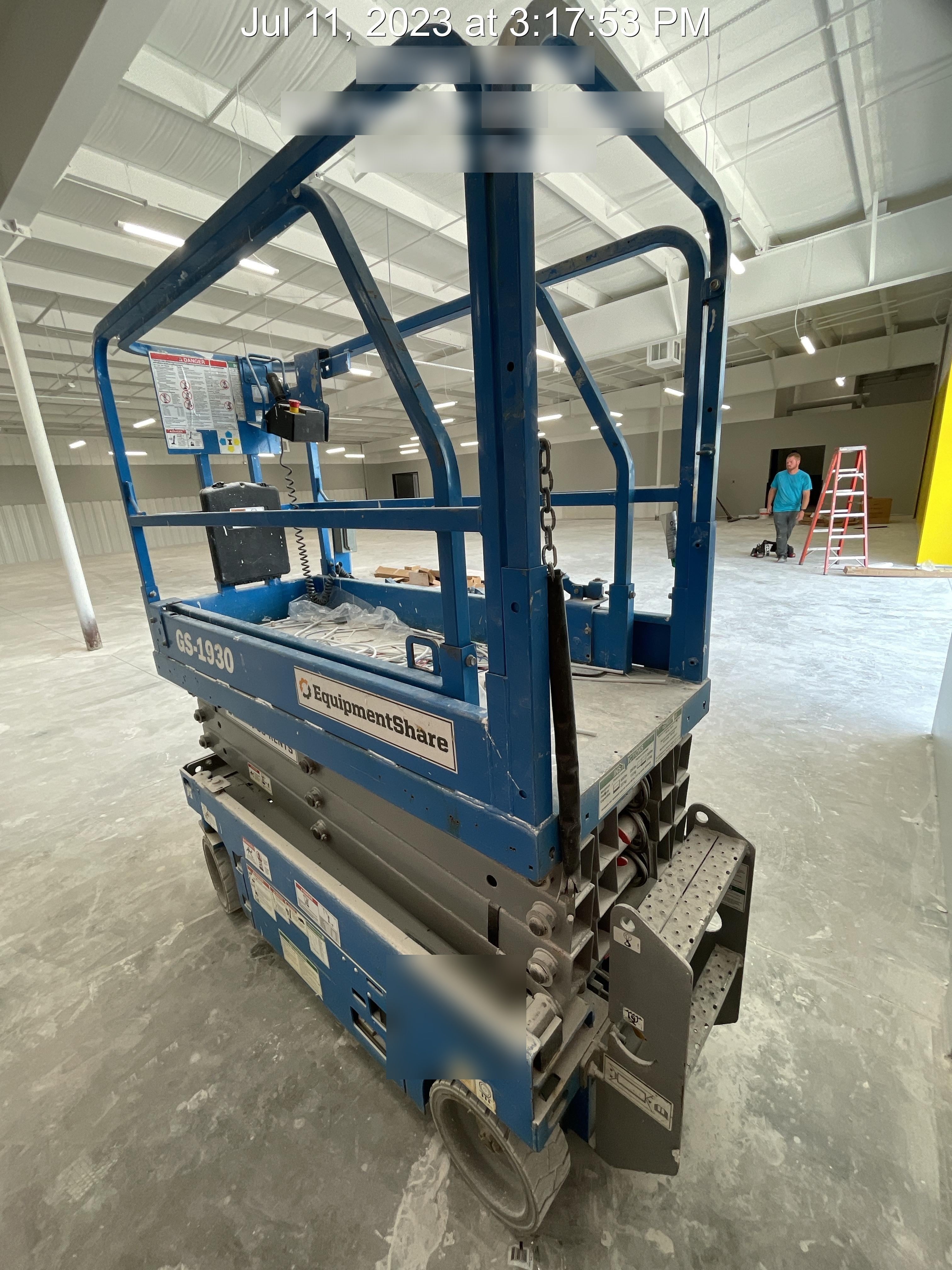2019 Genie GS-1930 Fixed rails with chain Entry