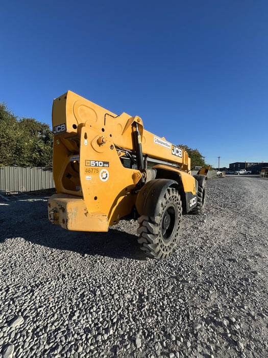 2019 JCB 510-56 Canopy, 74 HP, Solid Tires, STD Worklight, Beacon, Aux Hydraulics, Lifting Eye, Back up Alarm w/66" Carriage/60" Forks