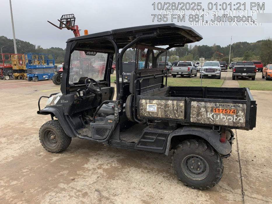 2020 Kubota RTV-X1140RL-A 4wd Utility Cart, Diesel, 4 Seat, LED Strobe, Windshield Polycarbonate HC, Plastic Canopy, Wire Harness Kit, Backup Alarm