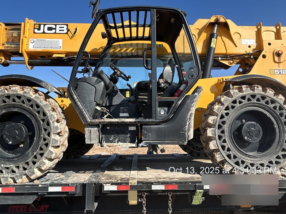 2020 JCB 512-56 Canopy, 74Hp, Solid Tires, Work Lights, Beacon, Aux Hydraulics, Back up Alarm, Lifting Eye, ES Decals