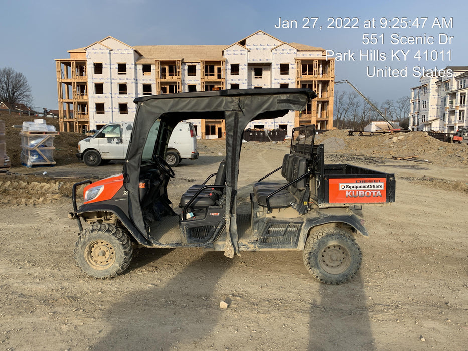 2020 Kubota RTV-X1140W-H 4WD, LED Strobe, Windshield Acrylic Clear, Plastic Canopy, Wire Harness Kit, Backup Alarm