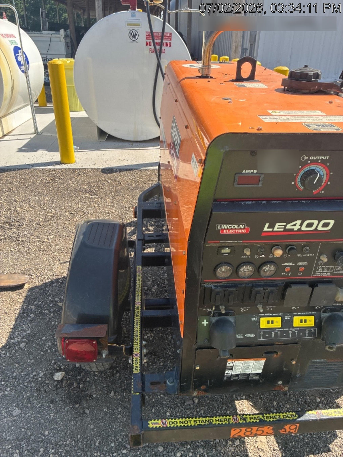 2022 Lincoln Electric LE400 Kubota V1505, Trlr, Cable Rack, Light Kit, ES Decals, T3