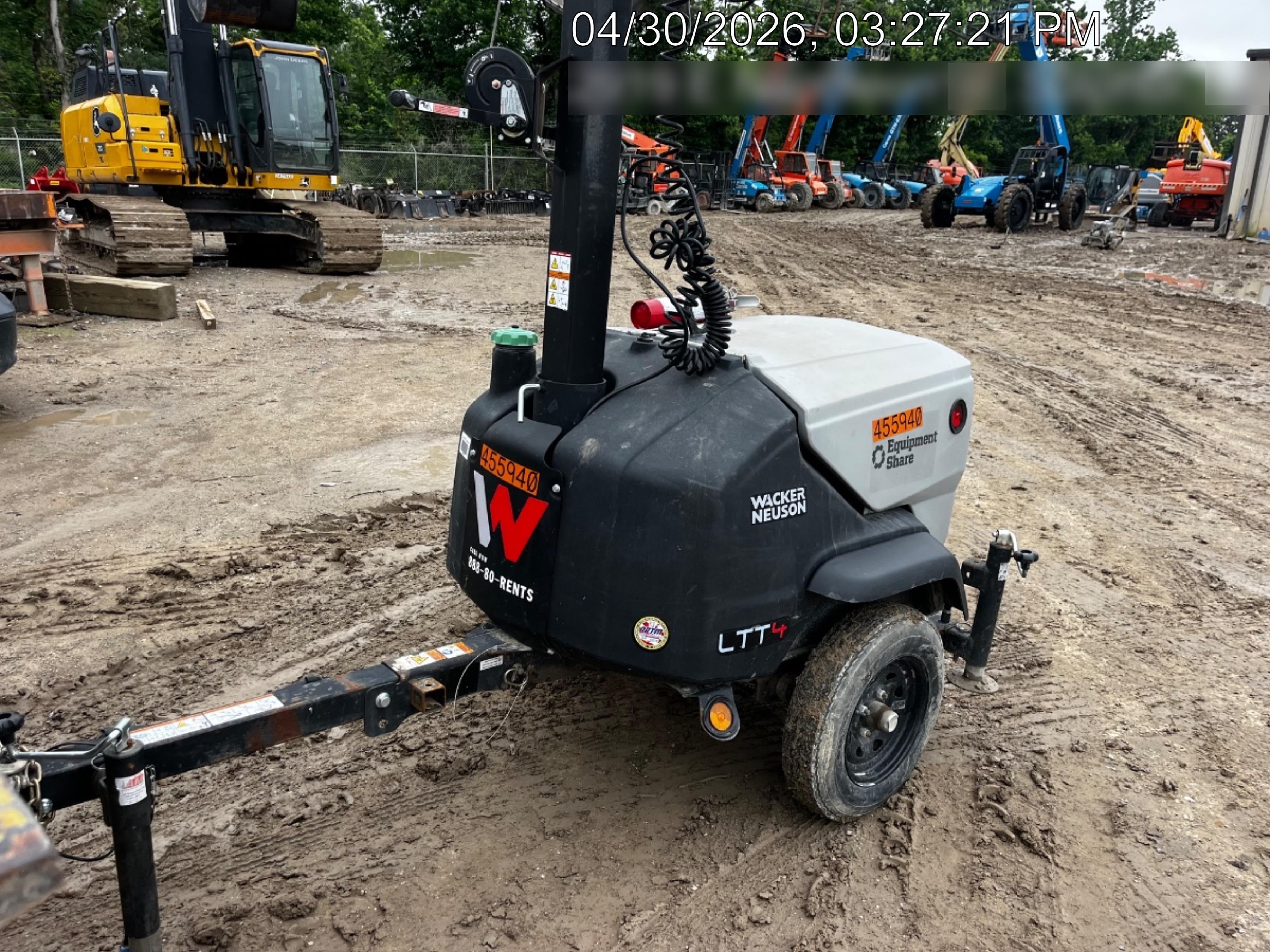 2024 Wacker Neuson LTT4 Diesel, Kohler KDW702, Deep Sea Controller, Auto Start, LED 320W, Bypass Outlet, T3