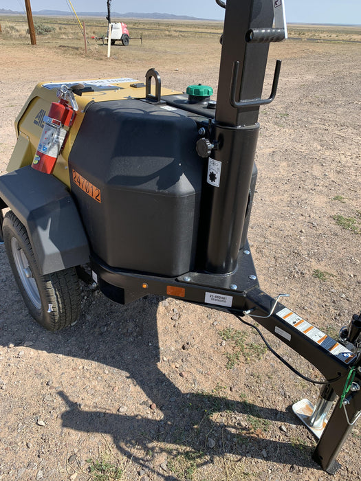 2022 Allmand NLV3GR (4) LED Light Fixture 350W, 23' Vertical Mast, 3kW Prime, Towable, ES Decals, T3