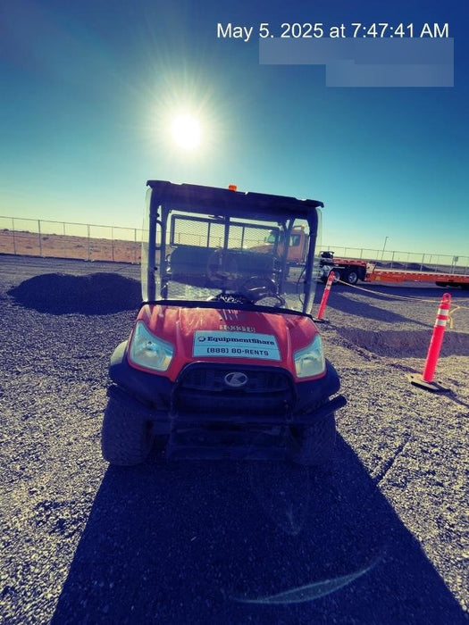 Kubota RTV-X1140W-H 4WD utility cart -LED strobe -Windshield tempered glass -Plastic canopy -Wire harness kit -Backup alarm