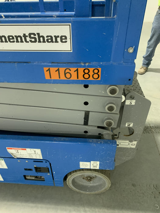 2020 Genie GS-1930 Solid Non Marking Tires, Beacon, Folding rails with half height swing gate