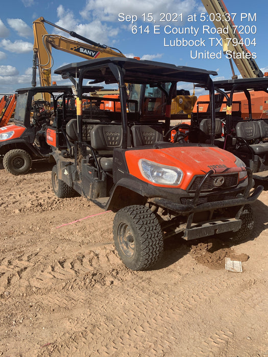 2020 Kubota RTV-X1140W-H Canopy, 4-Seater, Diesel, Windshield Acrylic Clear, LED Strobe, Backup Alarm