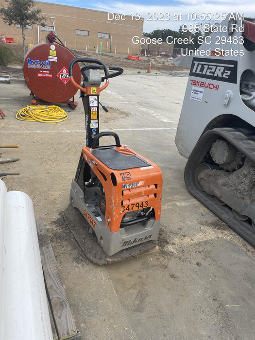 2023 Multiquip MV308GH Honda GX270, 18" Plate, Tachometer