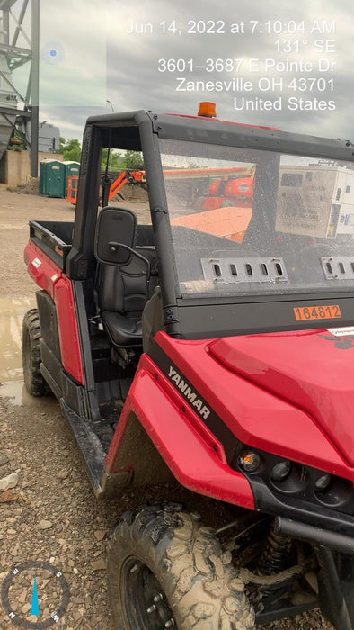 2021 Yanmar YU1000 Canopy, Steel Wheel, Poly WindShield, Beacon, Backup Alarm