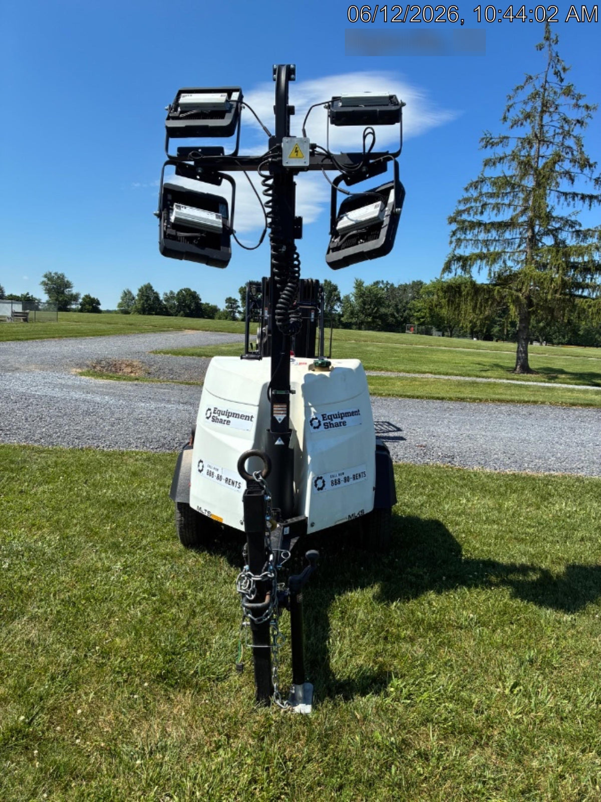 2023 Generac MLT2 Diesel, Flex Switch 120V Input, Powerzone Controller, (4) 320W LED Lights, 4kW Generator, 39.9 Gal Fuel Tank, 2" Ball, T3