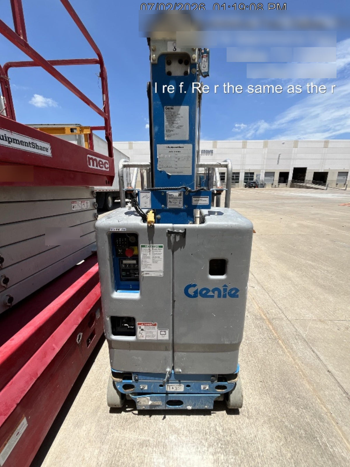2019 GENIE GR-20