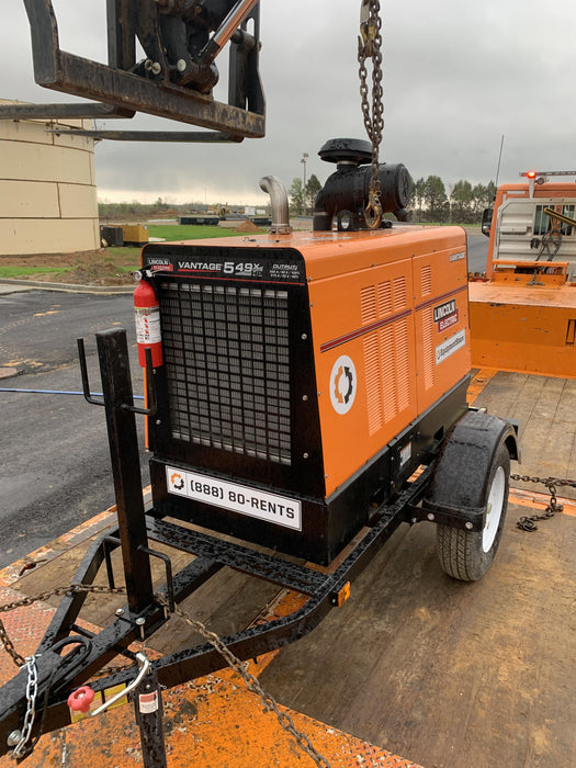 2021 Lincoln Electric Vantage 549X Ready Pak 3, ORANGE (includes trailer, cable rack, fender light kit)