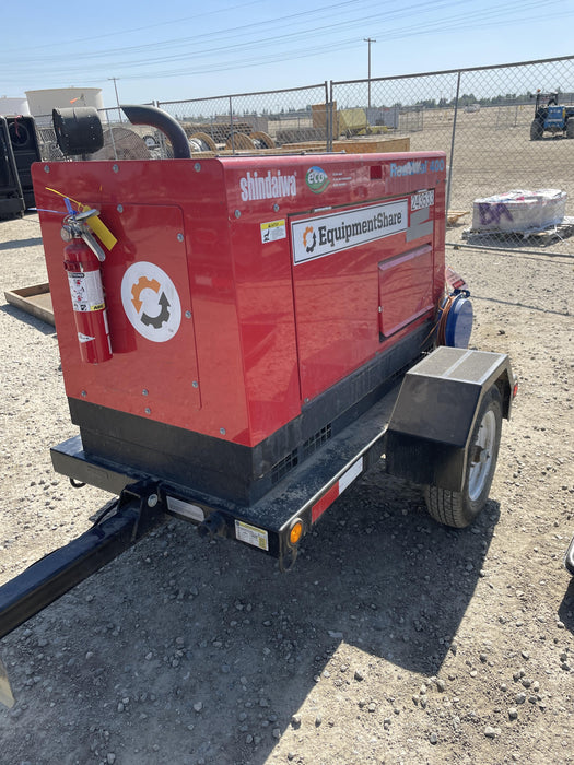 2022 Shindaiwa DGW400MDL Kubota D902 Engine, 23 HP, Dual Op Welder, Wire, Arc, Droop Stick, Tig, and CC Stick Functionality, Simulphase, 3 Phase and 1 Phase Gen Output, Single Axle NB Trlr, Slr Trckl Chrg 12V 12W, Fire Ext