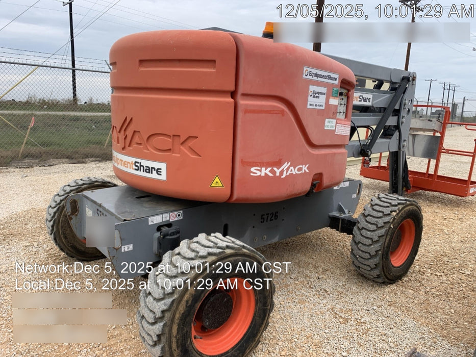 2017 Skyjack SJ46 AJ Skyjack 46AJ, Diesel Engine, Foam Filled Tires, 30x72" Platform, Extended Warranty 5yr/5k hr