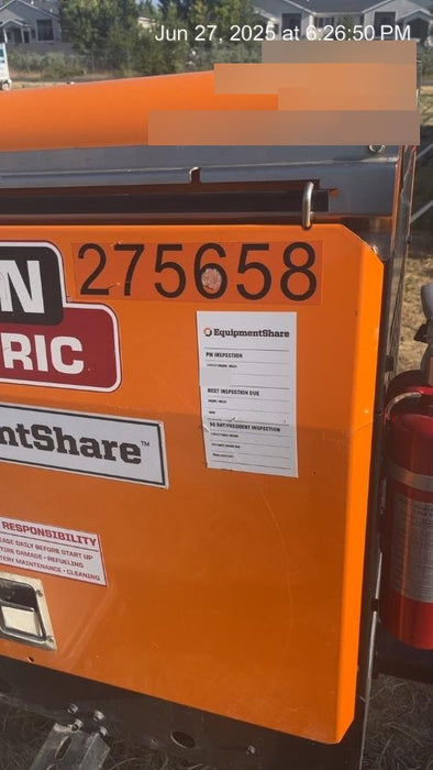 2022 Lincoln Electric LE400 Kubota V1505, Trlr, Cable Rack, Light Kit, ES Decals, T3