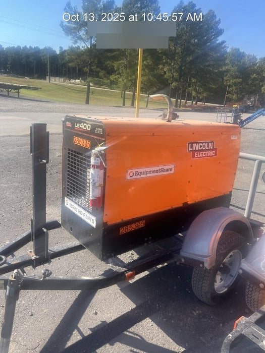 2022 Lincoln Electric LE400 Kubota V1505, Trlr, Cable Rack, Light Kit, ES Decals, T3