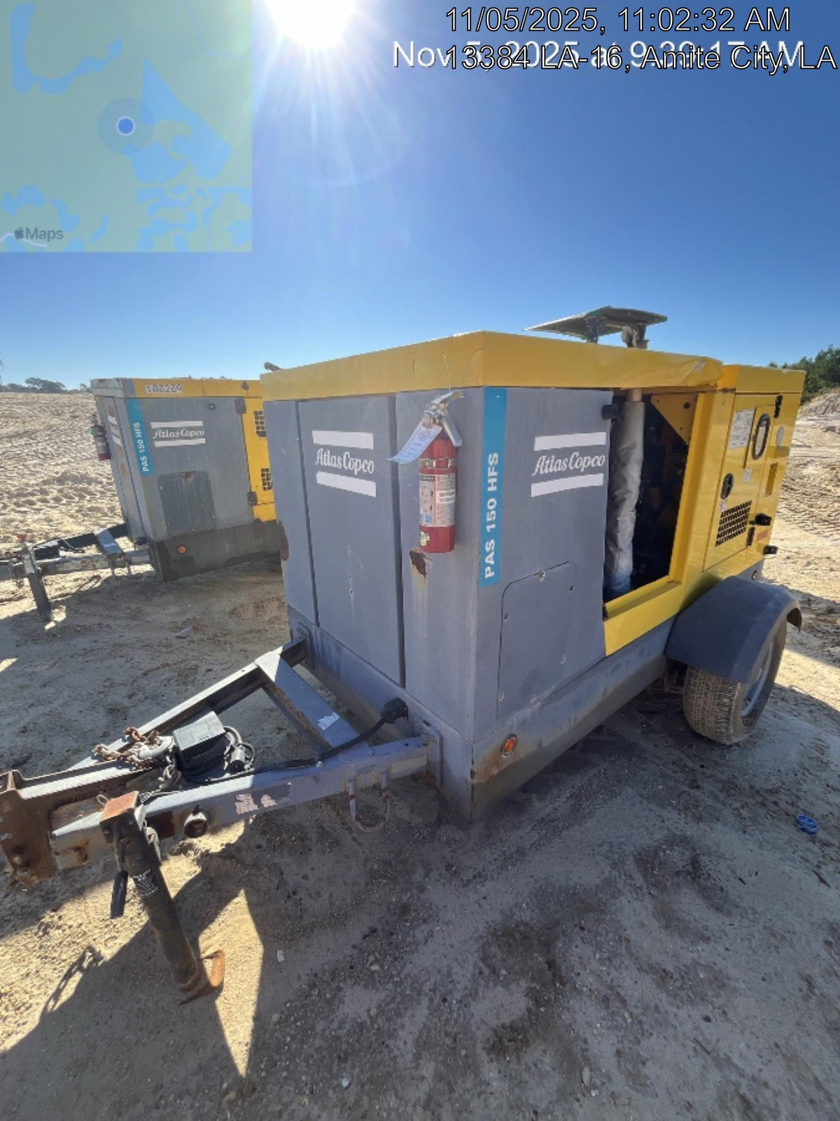 2020 ATLAS COPCO PAS 150 HF CS Enclosed