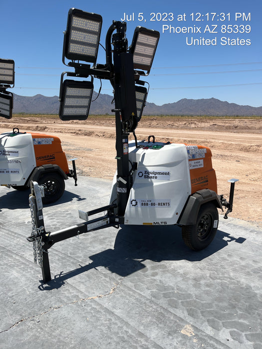 2023 Generac MLT2 Diesel, Flex Switch 120V Input, Powerzone Controller, (4) 320W LED Lights, 4kW Generator, 39.9 Gal Fuel Tank, 2" Ball, T3