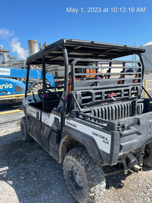 2022 Kawasaki Mule PRO-DXT Standard Options, Backup Alarm, Beacon, Plastic Hard Top, Poly Windshield, Horn Kit