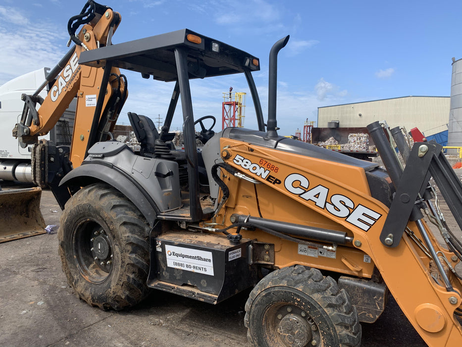 2020 Case 580N EP - Extendable Backhoe Canopy 4WD, Extendable Stick, Pilot Controls, 2 Way Hydraulics, Ride Control, TAG Manual QC