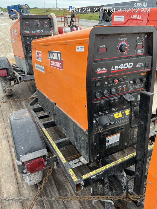 2022 Lincoln Electric LE400 Kubota V1505, Trlr, Cable Rack, Light Kit, ES Decals, T3