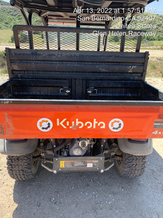 2022 Kubota RTV-X1140W-H Plastic Canopy, Windshield Acrylic Clear, LED Strobe Light, Wire Harness Kit, Back up Alarm