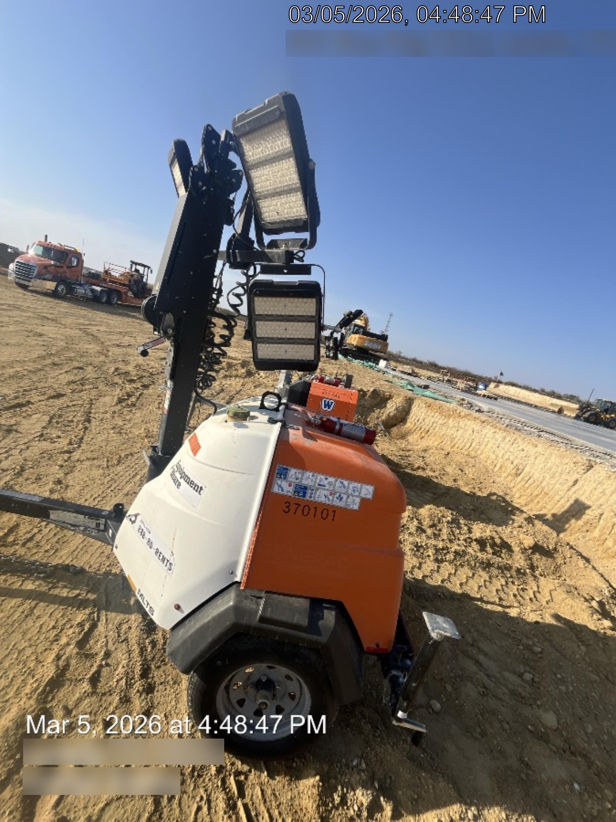 2023 Generac MLT2 Diesel, Flex Switch 120V Input, Powerzone Controller, 
(4) 320W LED Lights, 4kW Generator, 39.9 Gal Fuel Tank, 2" Ball, T3