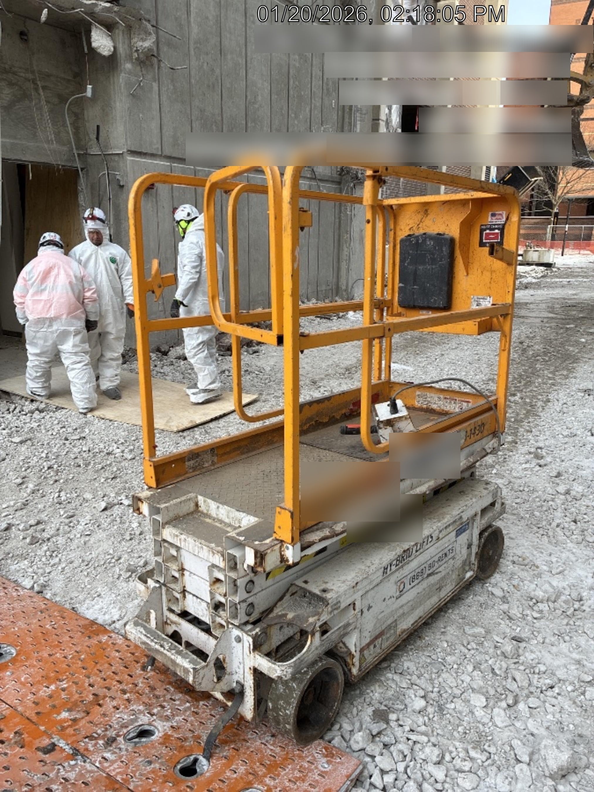 Custom Equipment HB-1430 Hy-Brid Scissor Lift
Platform capacity up to 670 lbs
Working height up to 20 ft
Weighs under 1,700 lbs
Non-marking wheels