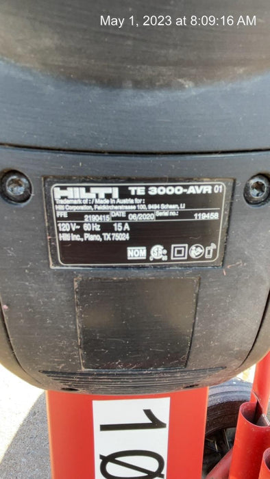 2020 HILTI TE 3000-AVR