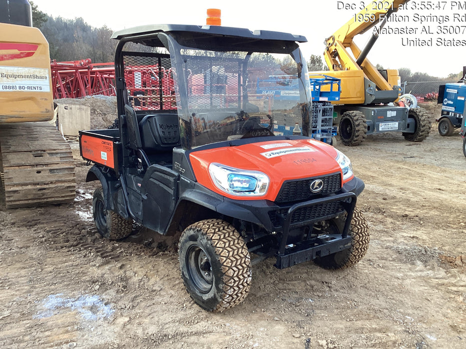 2020 Kubota RTV-X1120G-H ROPS, windshield, 4x4, Bed liner, Strobe Light, Back up Alarm, Fire ext., Plant Ready
