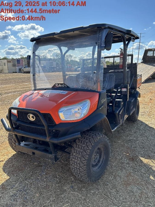 2020 Kubota RTV-X1140W-H 4WD utility cart -LED strobe -Windshield tempered glass -Plastic canopy -Wire harness kit -Backup alarm