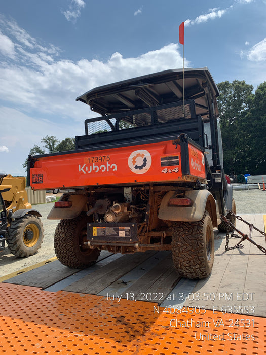 2021 Kubota RTV-X1140W-H Plastic Canopy, Windshield Acrylic Clear, LED Strobe Light, Wire Harness Kit, Back up Alarm