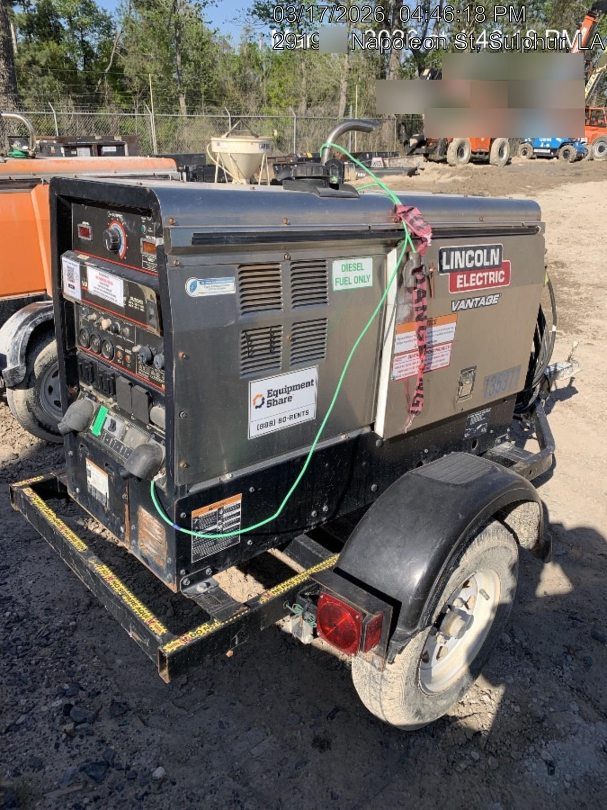 2021 Lincoln Electric Vantage 322 Ready Pak 3