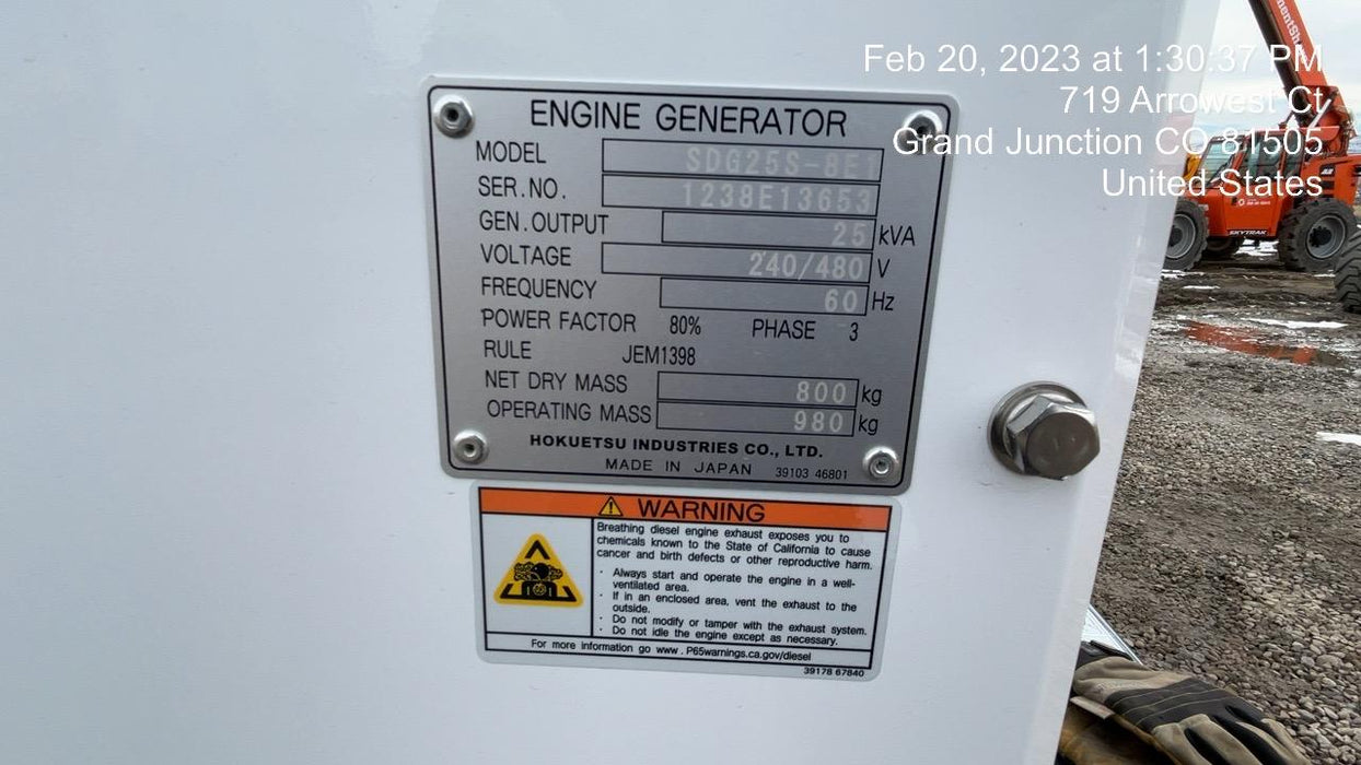 2022 AIRMAN SDG25S-8E1