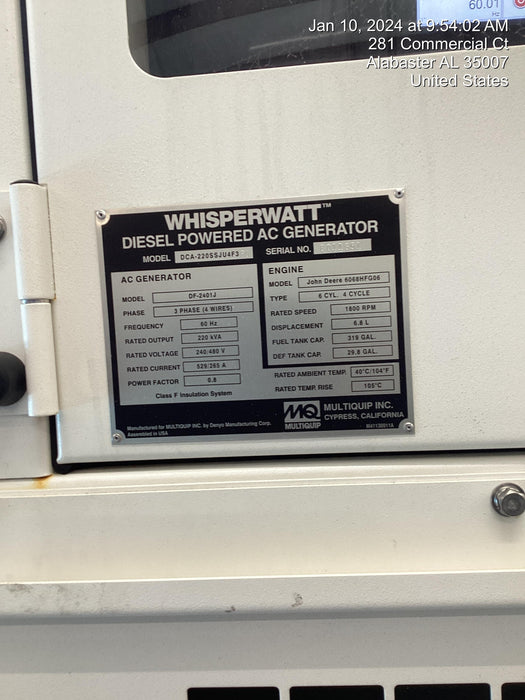 2023 MULTIQUIP DCA220