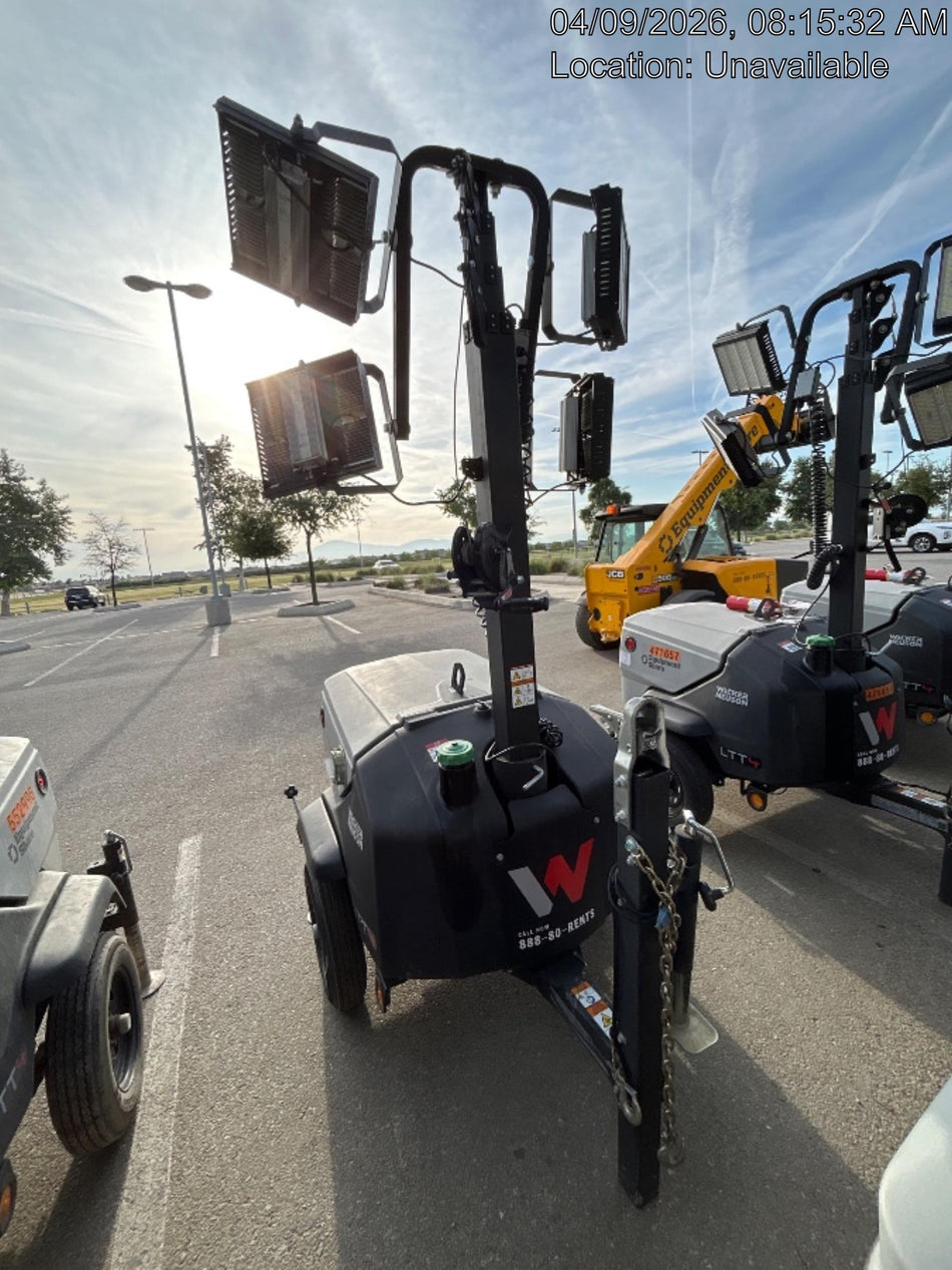 2024 Wacker Neuson LTT4 Diesel, Kohler KDW702, Deep Sea Controller, Auto Start, LED 320W, Bypass Outlet, T3