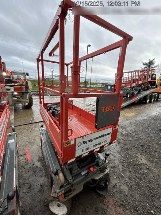 2020 Skyjack SJIII-3219 Solid NM Tires, Half height spring hinged entry gate, Dual Beacons, 800W Inverter