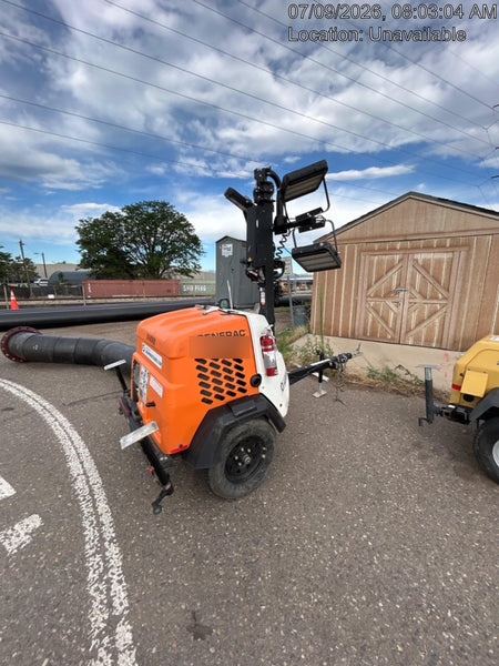 2024 Generac MLT2 Diesel, Flex Switch 120V Input, Powerzone Controller, 
(4) 320W LED Lights, 4kW Generator, 39.9 Gal Fuel Tank, 2" Ball, T3
