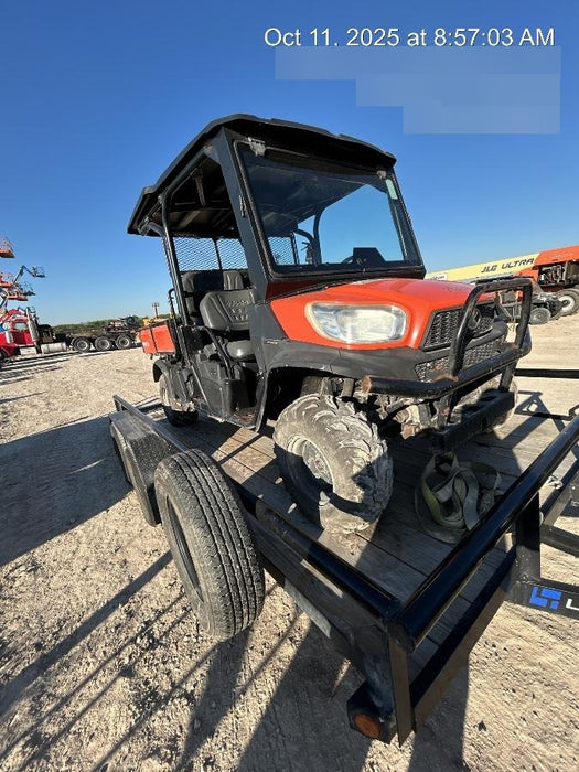 Kubota RTV-X1140W-H 4wd Utility Cart, LED Strobe, Windshield Tempered Glass, Pastic Canopy, Wire Harness Kit, Backup Alarm