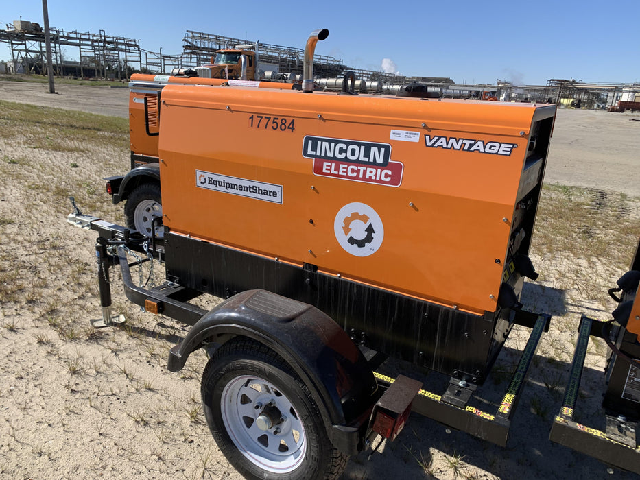 2021 Lincoln Electric Vantage 322 Vantage 322 Ready Pak 3 w/ Decals, ORANGE (includes trailer, cable rack, fender light kit) NO Telematics