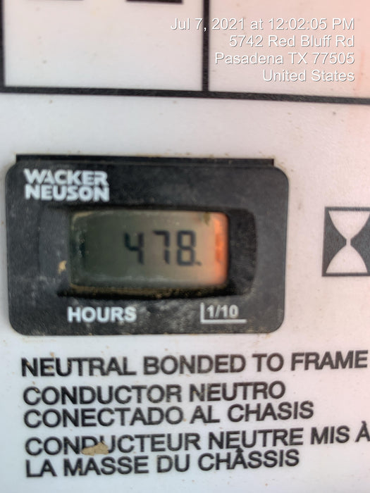 2019 Wacker Neuson LTV6L-MH Mobile Light Tower w/Fuel Level Sensor Installed