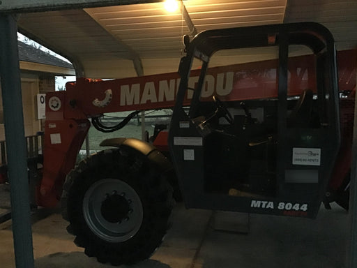 2018 Manitou MTA8044 MTA 8044 - 74 HP T4, Canopy, Worklights/Strobe, Beacon, 66" Carriage, 48" Forks, Solid Tires, Lift Hook, Aux Hydraulics