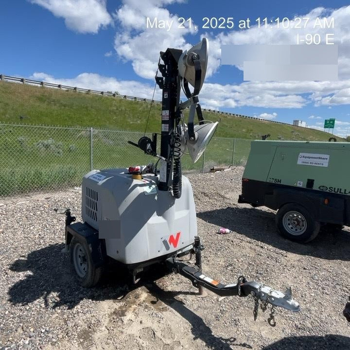 2018 Wacker Neuson LTV6L-MH Wacker Neuson LTV6L Mobile Light Tower w/Fuel Level Sensor Installed