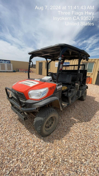 2022 Kubota RTV-X1140W-H Plastic Canopy, Windshield Acrylic Clear, LED Strobe Light, Wire Harness Kit, Back up Alarm