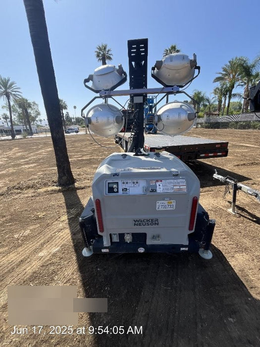 2019 Wacker Neuson LTV6L-MH Wacker Neuson LTV6L Mobile Light Tower w/Fuel Level Sensor Installed